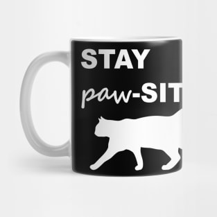 Stay Pawsitive Cat Mug